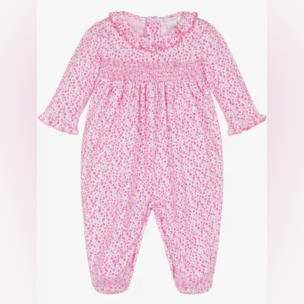 NWT KISSY KISSY PINK PIMA COTTON BABYGROW FOOTIE
